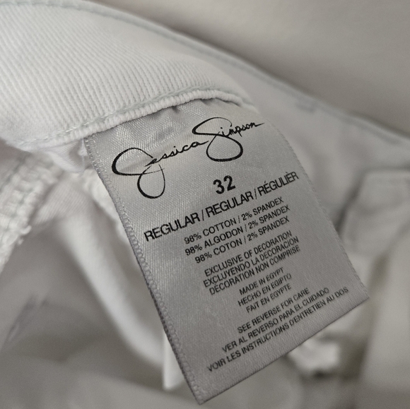 Jessica Simpson Sunset Boot Leg Jean White 32 - Picture 5 of 6